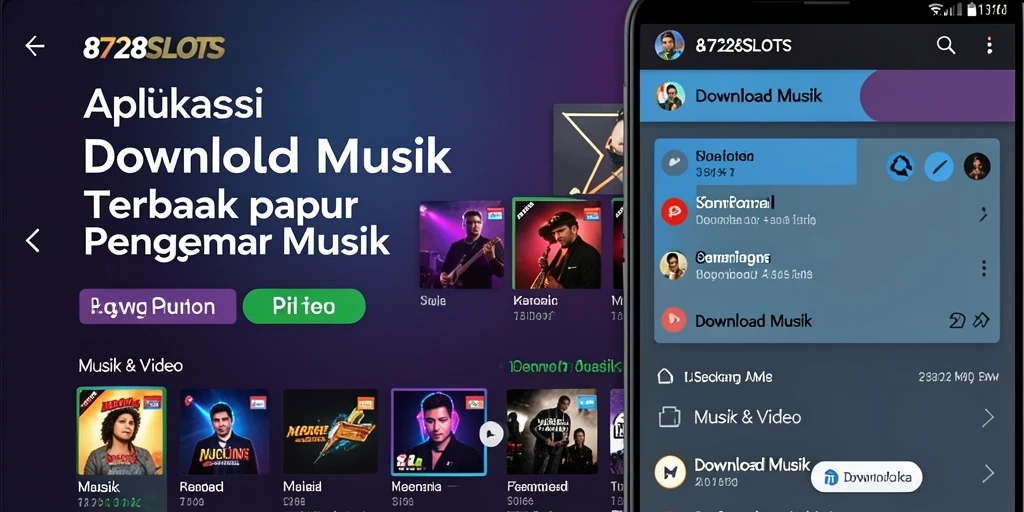 Antarmuka pengguna 8728SLOTS untuk Download Musik yang mudah digunakan.