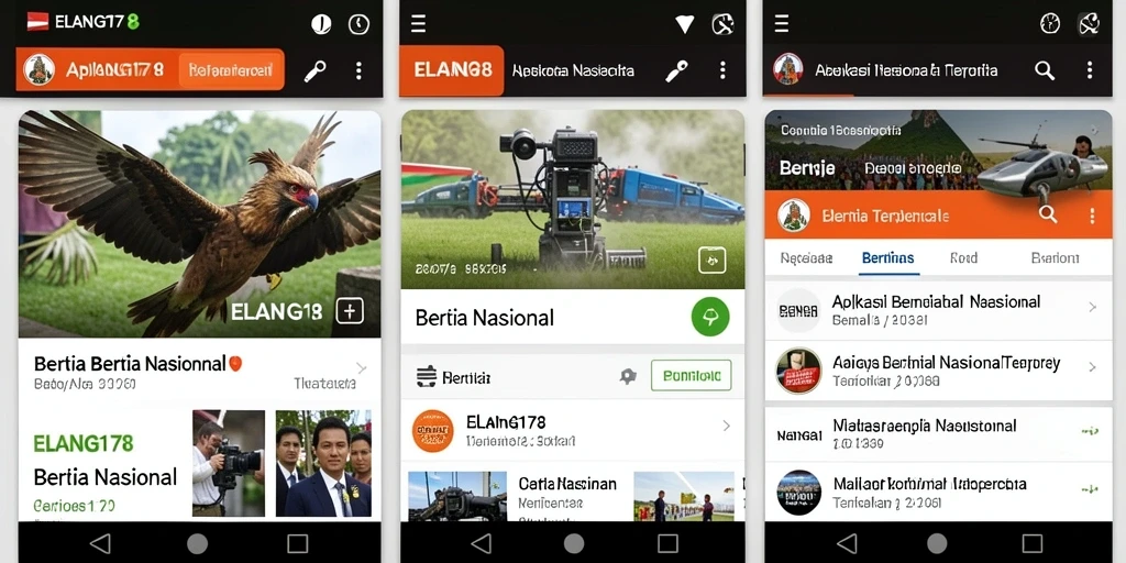 Tampilan antarmuka ELANG178 dengan berita nasional terkini.