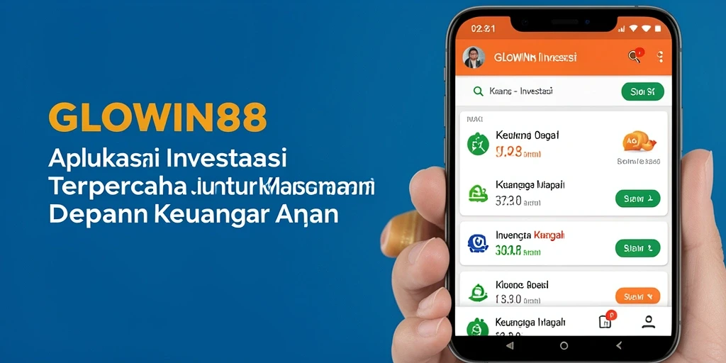 Tampilan antarmuka GLOWIN88 yang memudahkan pengguna dalam investasi.