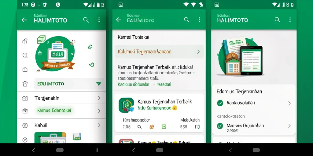 Tampilan antarmuka pengguna <strong>HALIMTOTO</strong> yang sederhana dan intuitif.