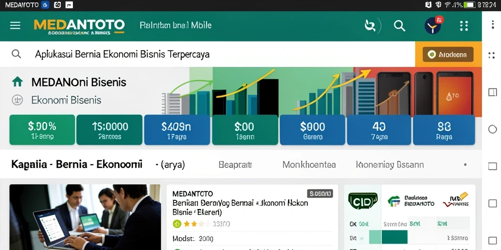 Antarmuka user-friendly aplikasi MEDANTOTO untuk berita Ekonomi Bisnis.