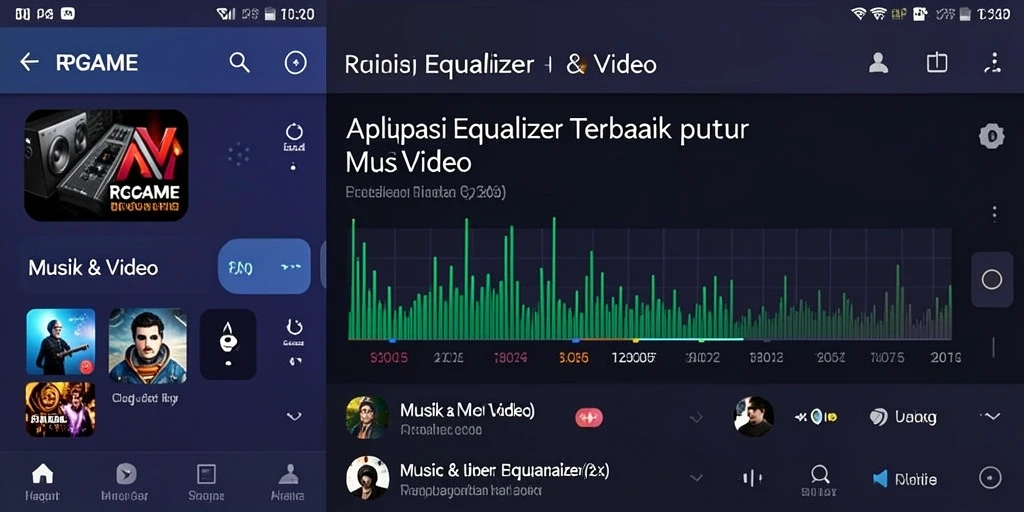 Antarmuka RPGAME yang intuitif dan mudah digunakan untuk optimalisasi suara.