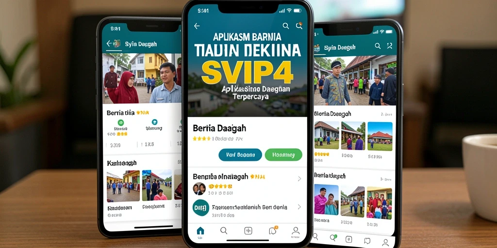 Antarmuka aplikasi SVIP4 yang informatif dan menarik.
