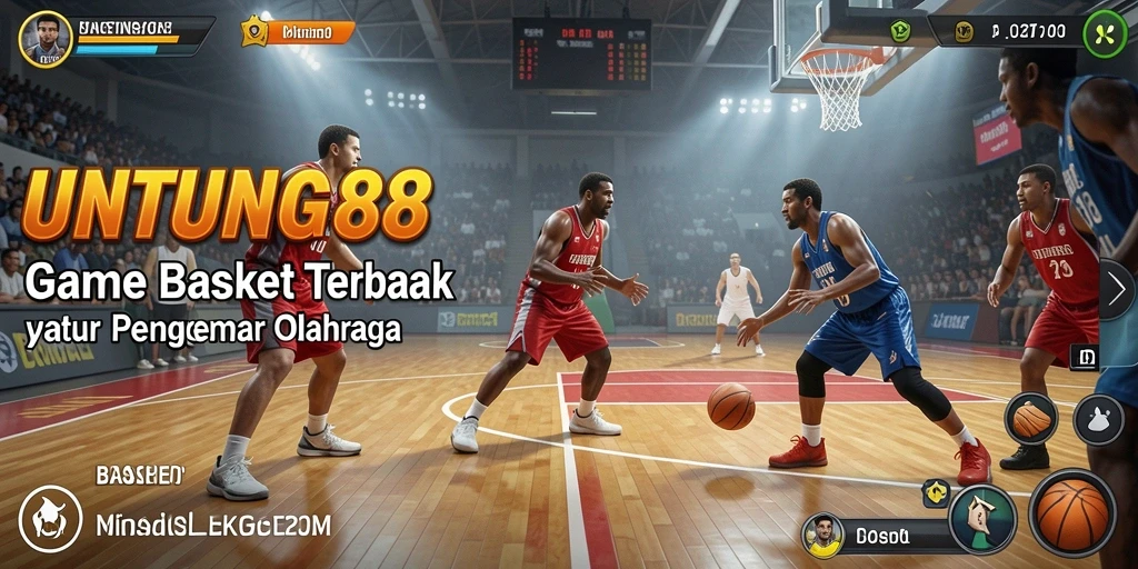 Tampilan antarmuka UNTUNG88 dalam aksi permainan Basket.